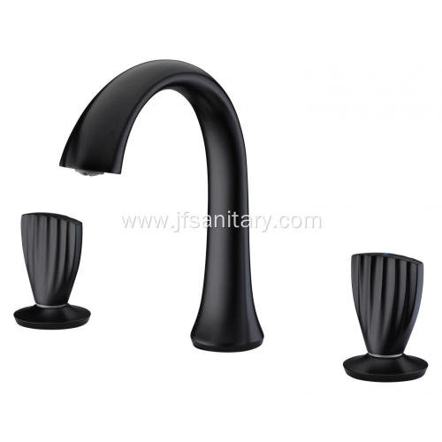 Fashion Blackened Two Handle Basin Faucets For Sink